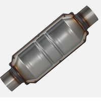 Convertisseur catalytique universel de 2,5 pouces avec port pour capteur O2, convertisseur catalytique à haut débit 99306HM