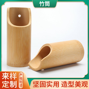 ที่วางตะเกียบไม้ไผ่ทรงกลม ชั้นวางในครัวสำหรับเก็บตะเกียบและช้อน - Product Image 5