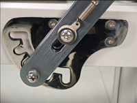 Reformer Pilates Professionnel Commercial à Piétement Fixe en Alliage d'Aluminium, Appareil d'Exercice Portable à Jambes Hautes, Garantie 3 Ans
