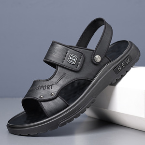 รองเท้าแตะระบายอากาศสำหรับผู้ชาย พื้นรองเท้ายางสูง 0.25 นิ้ว รองเท้าชายหาด สไตล์ลำลองแบบสปอร์ต - Product Image 2