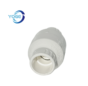 2 pulgadas ANSI/DIN estándar 100% Virgen <span class=keywords><strong>PVC</strong></span> válvula de retención de bola de unión única conexión de pegamento de plomería de plástico cuadrado de alta presión - Product Image 4