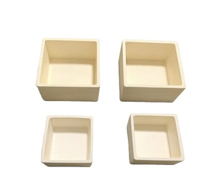 Crisoles de Cerámica de Alúmina Resistentes a Altas Temperaturas con Tapa para Fundición Industrial - Product Image 1