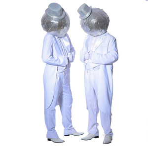 未来的な光沢のあるアクリルディスコミラーヘルメットクリスマスパーティー用 - Product Image 4