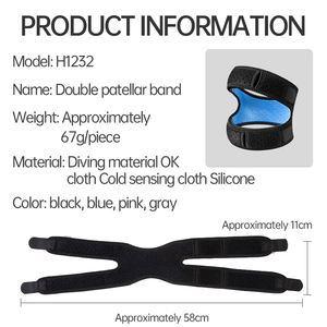 Supporto Professionale per Ginocchio con Fascia Rotulea per Donne - Protezione Articolare per Corsa, Salto, Badminton, Palestra e Fitness - Product Image 2