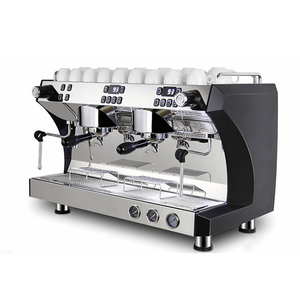 Machine à café électrique commerciale à 2 ports 12L - Machine à expresso automatique italienne en acier inoxydable - Product Image 5