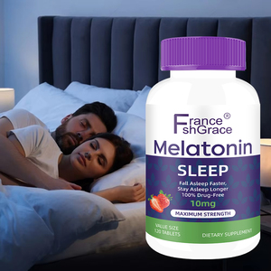 High Quality Melatonin Extract Strawberry Flavor Sleep Support Melatonin <b>Tablets</b> for Men and Women Melatonin <b>10</b> mg <b>Tablets</b> - Product Image 4
