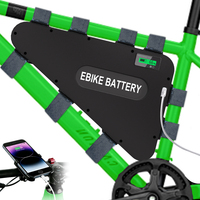 Batterie de vélo électrique en gros 48V 52V 60V 72V, pack de batteries lithium triangulaire 20AH 30AH à boîtier rigide pour tube diagonal, stock UK AU EU