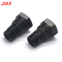 Adaptor Filter Oli Otomotif Seri JXSS015 3-in-1 Baru 1/2-28 5/8-24 Female 3/4-16 13/16-16 3/4NPT Male Hitam Anodized