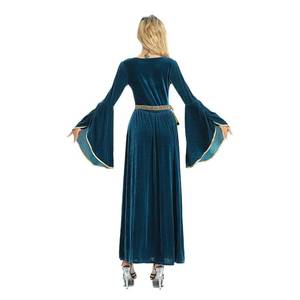 Nuevo Vestido Medieval Renacentista Vintage para Mujer, Estilo Europeo, Campestre, con Mangas Largas y Acampanadas, Disfraz de Halloween 2026 - Product Image 3