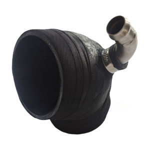 Tuyau en caoutchouc EPDM coudé de forme spéciale avec raccord à pince pour résister à la formation d'enroulement à main de renfort multicouche à haute pression - Product Image 1