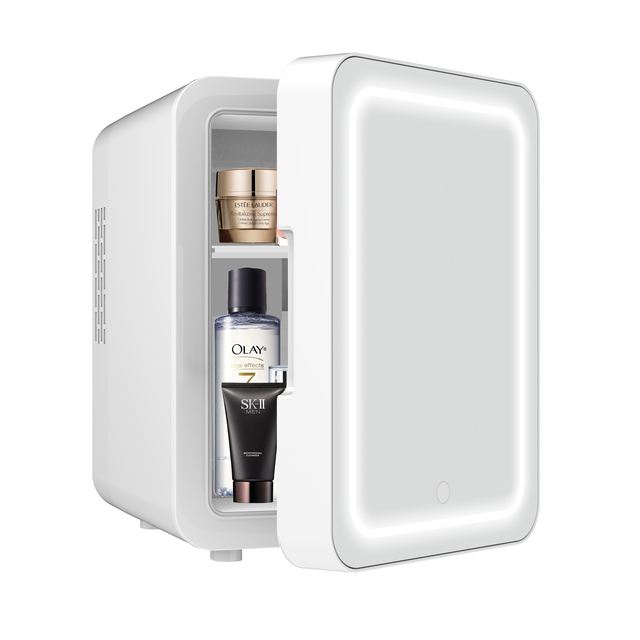 Custom Portable Beauty Skincare Double Door 110V/220V Small Refrigerator Mini Fridge for Makeup New Home