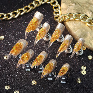 Nouveau à la mode Halloween 3D citrouille démon presse-sur <span class=keywords><strong>les</strong></span> ongles Cat Eye Design ABS matériel <span class=keywords><strong>pour</strong></span> <span class=keywords><strong>les</strong></span> fêtes - Product Image 2