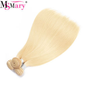 Extensiones de Cabello 613 humano, mechones de pelo ruso sin procesar, color rubio 100%, 10-30 pulgadas, sedoso, onda recta - Product Image 2