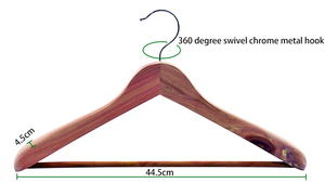 Appendiabiti in Legno di Cedro Rosso Americano Personalizzabili con Logo, a Livello Singolo, Repellenti per Tarme, per Armadi e Guardaroba - Product Image 6
