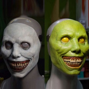 Máscara <span class=keywords><strong>de</strong></span> Exorcista Sonriente, Máscara <span class=keywords><strong>de</strong></span> Demonio con Ojos Blancos Espeluznantes, Disfraz <span class=keywords><strong>de</strong></span> Halloween, Accesorio <span class=keywords><strong>de</strong></span> Cosplay, Máscara <span class=keywords><strong>de</strong></span> Fantasma Aterrador - Product Image 5