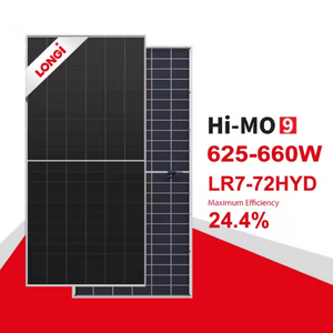 Paneles Solares Longi Hi-MO9 LR7 72HYD 625-660W 625W 630W 640W 650W, Paneles Fotovoltaicos Bifaciales para Uso Comercial, Gran Venta - Product Image 1