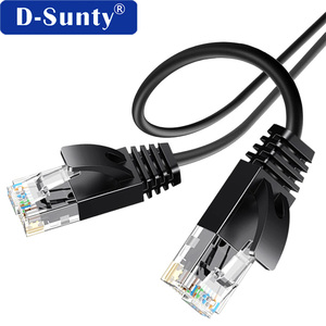 สายแพทช์คอร์ด Cat6 BC Slim UTP RJ45 คุณภาพสูง ยืดหยุ่นได้ 1 เมตร 30 เมตร 28AWG 30AWG มาตรฐาน ROHS 8P8C สำหรับเครือข่ายแลน อีเธอร์เน็ต - Product Image 2