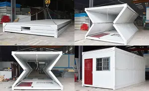 20ft Flat Pack Container Huis 40ft Geprefabriceerde Container Fabriek Prefab Huis Opvouwbaar Container Huis