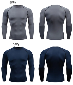 <span class=keywords><strong>T</strong></span>-shirts de sport à manches longues pour la <span class=keywords><strong>course</strong></span> à <span class=keywords><strong>pied</strong></span>, le basketball et l'entraînement, collants à haute élasticité, séchage rapide, compression - Product Image 3