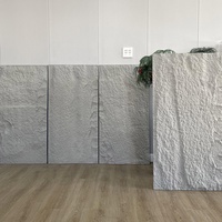 Revêtement mural extérieur en pierre artificielle PU, grandes dalles insonorisées pour villas et hôtels