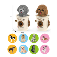 Jouet de projection pour chien Bichon Frise Teddy, projecteur tasse à café, jouet de reconnaissance animale pour tout-petits, jouet d'emmaillotage, jouets pour bébés OEM