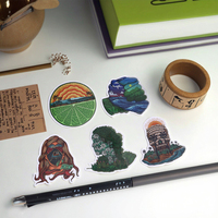Pegatinas de vinilo troqueladas personalizadas, Pegatinas transparentes adhesivas impermeables para logotipo de empresa para velas, marcos de fotos artesanales