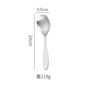 DFU127 Salad Serving Simple Design Gold Plated Stainless Steel Silver Spoon & Fork Serving Outdoor protection Tool - Product Image 3