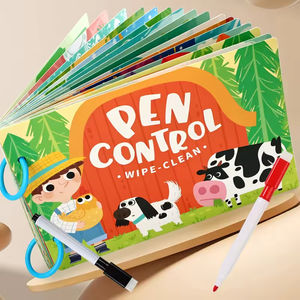 Libro per Imparare <span class=keywords><strong>a</strong></span> <span class=keywords><strong>Scrivere</strong></span>, Disegnare Linee e Forme, Esercizi di Calligrafia Cancellabili, Giocattoli Educativi - Product Image 4