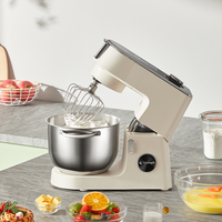 Robot pâtissier professionnel 6,2 L 800 W avec écran LCD, 11 vitesses, fonction de fermentation et processeur alimentaire 3-en-1