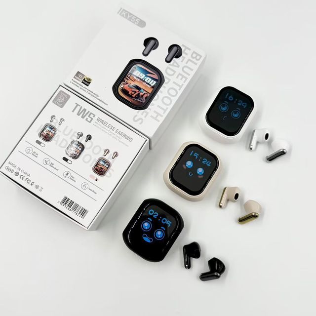 New AI Translation Wireless for Headset KY55 Smart Touch TWS Digital Display APP In-Ear Bone Conduction Earphone Earbuds