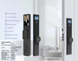 Tuya app פנים/טביעת אצבע/דקלים/כרטיס rfid ביומטרי עם חיבור WiFi לביטחון הבית על דלתות פלדה מעץ אלומיניום - Product Image 6