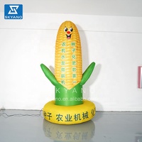 Modèle publicitaire gonflable en forme de maïs, impression OEM, modèle gonflable de légume pour exposition, promotion, décoration extérieure