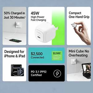 Chargeur mural rapide USB-C PD 45W Belkin pour iPhone 17 Pro Max et adaptateur de charge pour iPad avec refroidissement haute efficacité - Product Image 4