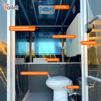 Remorque de toilettes VIP portable avec options d'eau douce et d'eau usée pour festivals, construction, utilisation d'urgence, OEM