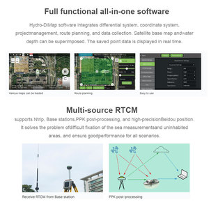 Sondeur écholocalisatrice portable haute précision <span class=keywords><strong>Alpha</strong></span> Wi à double fréquence, sondeur de profondeur professionnel <span class=keywords><strong>pour</strong></span> les relevés hydrographiques - Product Image 6