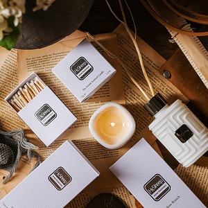 Ensemble cadeau diffuseur de parfum en bois de luxe et <span class=keywords><strong>bougie</strong></span> parfumée, <span class=keywords><strong>kit</strong></span> d'arômes personnalisés pour mariage, anniversaire, cadeaux de fêtes - Product Image 4