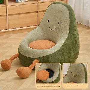 Sillón <span class=keywords><strong>Puff</strong></span> Individual de Aguacate, Diseño Moderno, Esponja, para Niños, con Comodidad Suave para Dormitorio o Balcón - Product Image 4