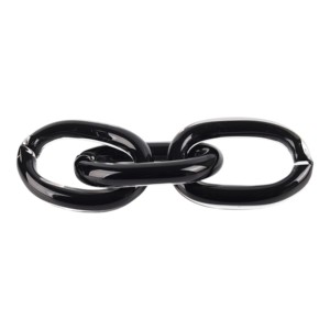 Statua Decorativa con Catena di Vetro per Casa, Bagno, Ufficio, Scaffale o Accento d'Arredo - Product Image 1