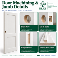 Porte intérieure pliante moderne blanche apprêtée style Shaker avec structure en MDF, pour décoration d'appartement, avec rail et quincaillerie