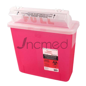 Dùng Một Lần Y Tế Màu Vàng Màu Đỏ 3 Gallon Nhựa Sắc Nét Nhựa Vuông Y Tế Chất Thải Container - Product Image 4