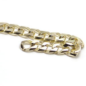 big aluminum 21x15.3mm <span class=keywords><strong>fake</strong></span> silver gold cuban link spectacle chains - Product Image 1