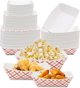 Bát Đĩa Ăn Vặt Chống Dầu Mỡ Tráng Men Theo Yêu Cầu Hộp Giấy Đựng Thức Ăn Bằng Giấy Kraft Cho Thực Phẩm - Product Image 6