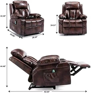 Hareketli Sallanan Kanepe, Memory Foam Deri Salon Mobilyası Çok Fonksiyonlu Sandalye - Product Image 6