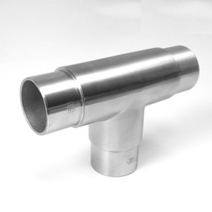 SKU C110205 Inox AISI 316 Satin TEE para tubo Aplicación de agua Forjado 10mm 50mm 12mm Tamaños de tubería Superficie pintada lisa - Product Image 3