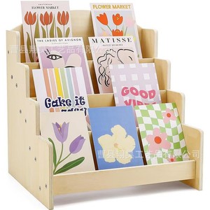 Wooden Storage Rack <b>Desk</b> Organizer Multifunctional Tiered <b>Shelf</b> For Books And Office Supplies Rectangle Freestanding - Product Image 2