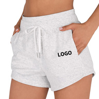Shorts décontractés taille haute pour femme avec logo personnalisé, légers, respirants, avec poches, pour sports de plein air, voyage, golf, fitness, yoga, été