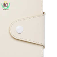 Planificateur A5 en cuir PU blanc à 6 anneaux, classeur, personnalisé, disponible en rose, pour Journal, Logo