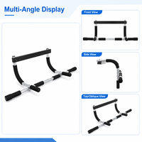 Barre de traction murale en acier pour usage domestique, équipement de musculation pour exercices de tractions