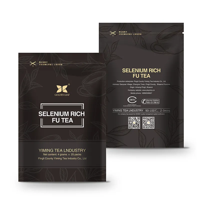 Teh hitam fermentasi kaya elemen probiotik yang kaya pasca fermentasi teh Fu teh gelap probiotik Tiongkok