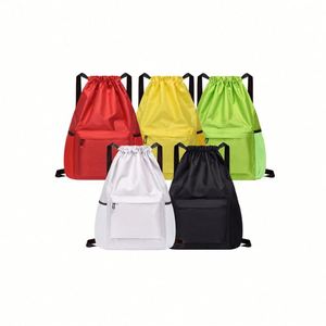 Polyester Bundle Pocket Race Backpack Portable Waterproof Shopping Pack Men Women Outdoor Sports Gym Nylon Shoulder <b>Bag</b> - Product Image 5